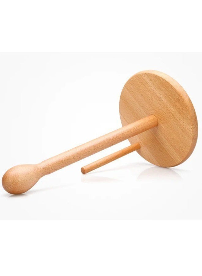 Beech wood kitchen roll holder with 30cm cutter - Image 2